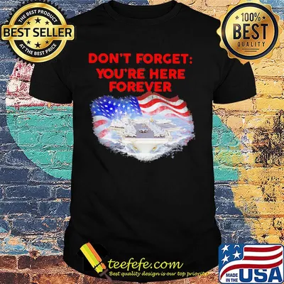Don't forget you're here forever flag american shirt