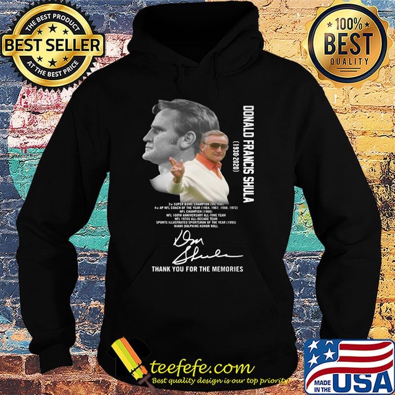 Donald francis shula thank you for the memories signatures s Hoodie Donald francis shula thank you for the memories signatures s Hoodie