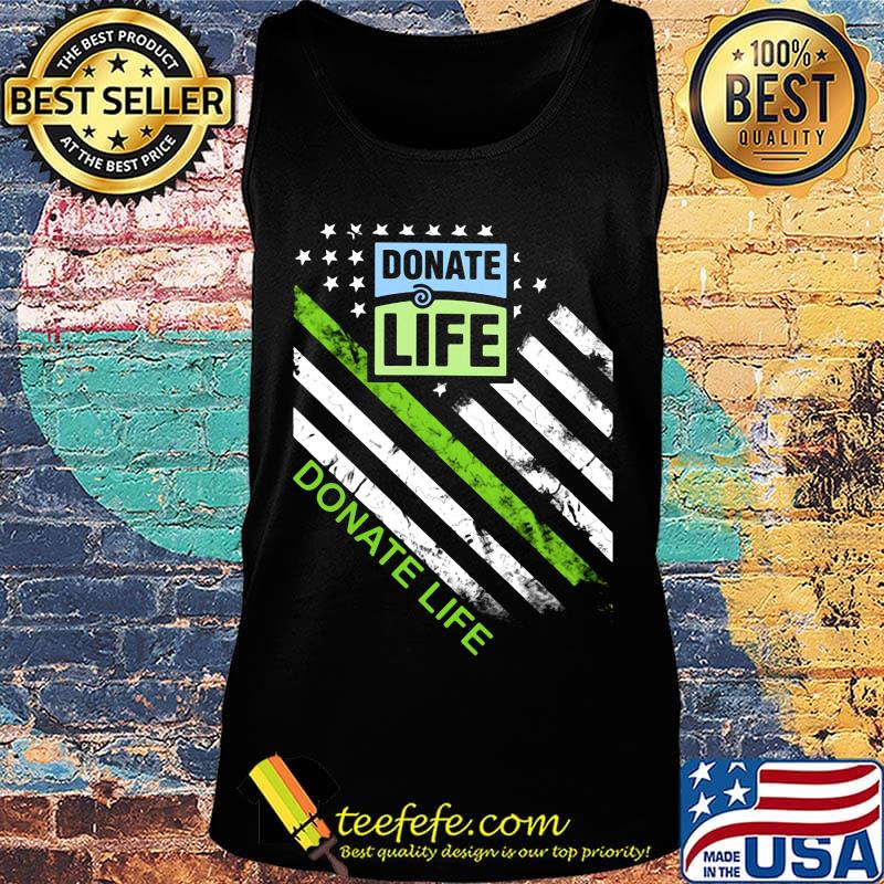 Donate life logo american flag happy independence day s Tank top Donate life logo american flag happy independence day s Tank top