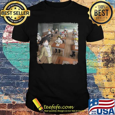Dragon ball 7 classroom characters anime shirt