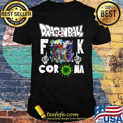Dragon ball 7 mask fuck coronavirus shirt