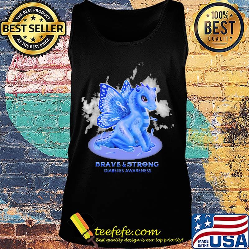 Dragon butterfly brave and strong diabetes awareness s Tank top Dragon butterfly brave and strong diabetes awareness s Tank top