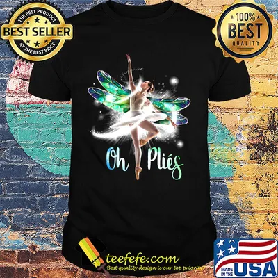 Dragonfly ballet on plies shirt