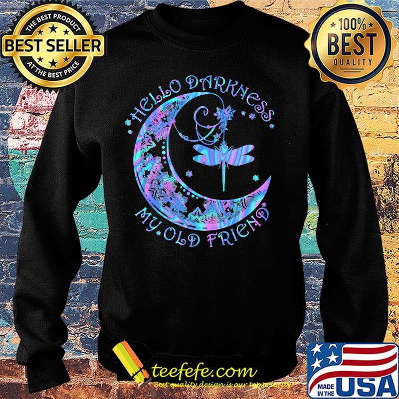 Dragonfly moon hello darkness my old friend s Sweater Dragonfly moon hello darkness my old friend s Sweater