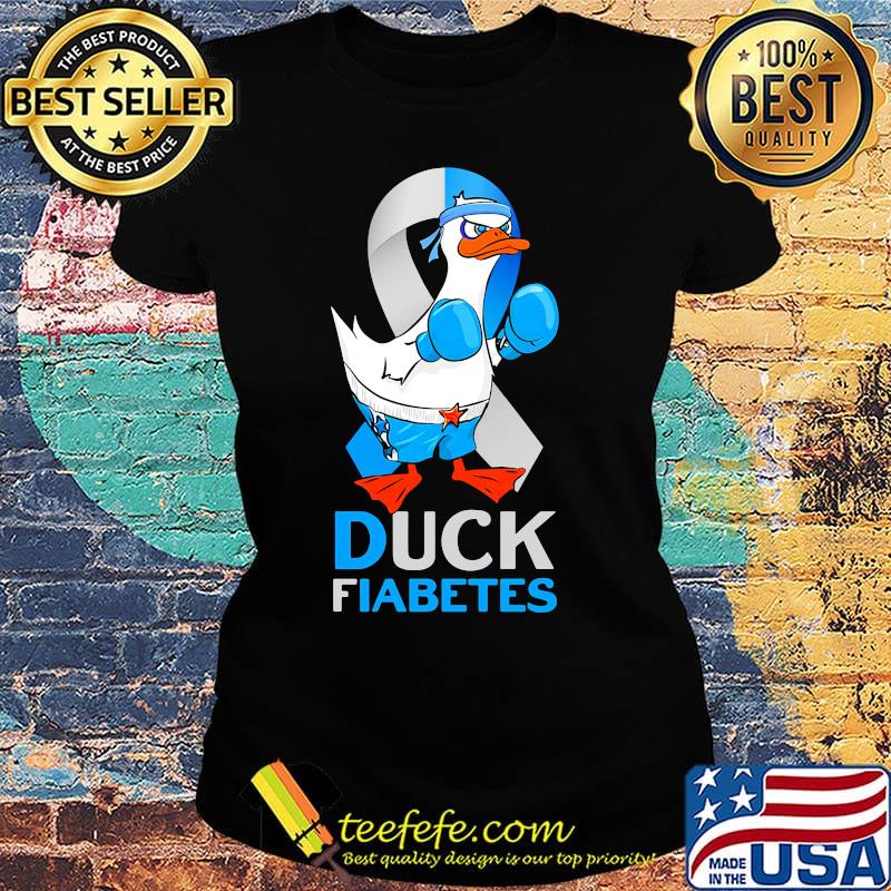 Duck boxing fiabetes awareness s Ladies tee Duck boxing fiabetes awareness s Ladies tee