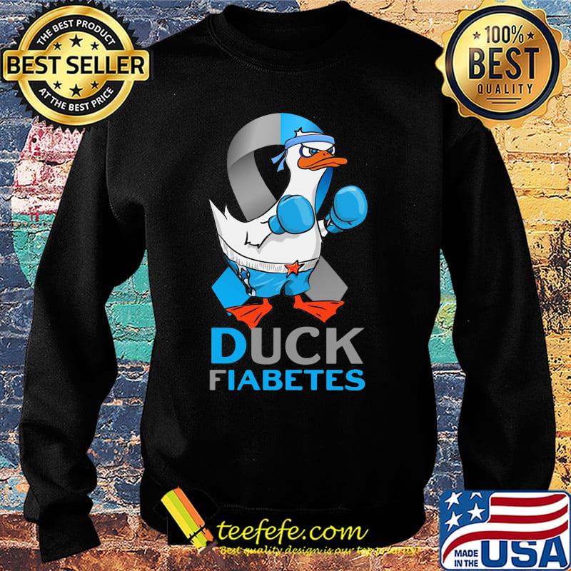 Duck fiabetes cancer awareness s Sweater Duck fiabetes cancer awareness s Sweater