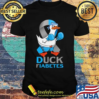 Duck fiabetes cancer awareness shirt