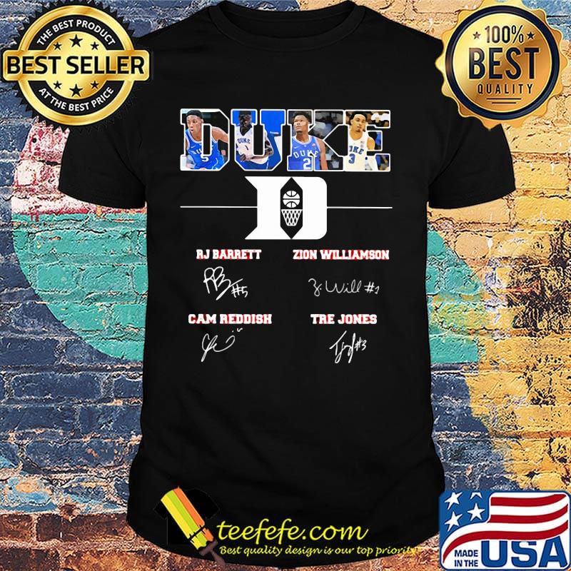 Duke blue devils basketball players signatures shirt