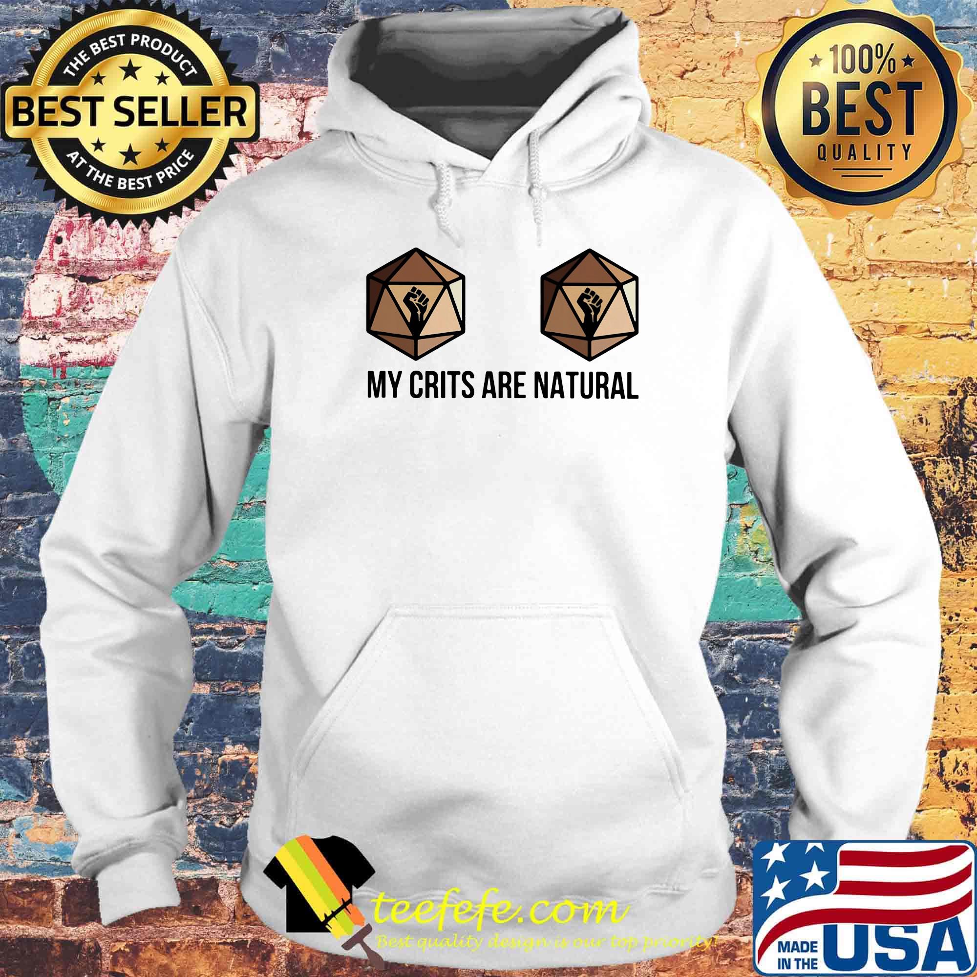 Dungeons and Dragons Dice d20 black lives matter my crits are natural s Hoodie Dungeons and Dragons Dice d20 black lives matter my crits are natural s Hoodie