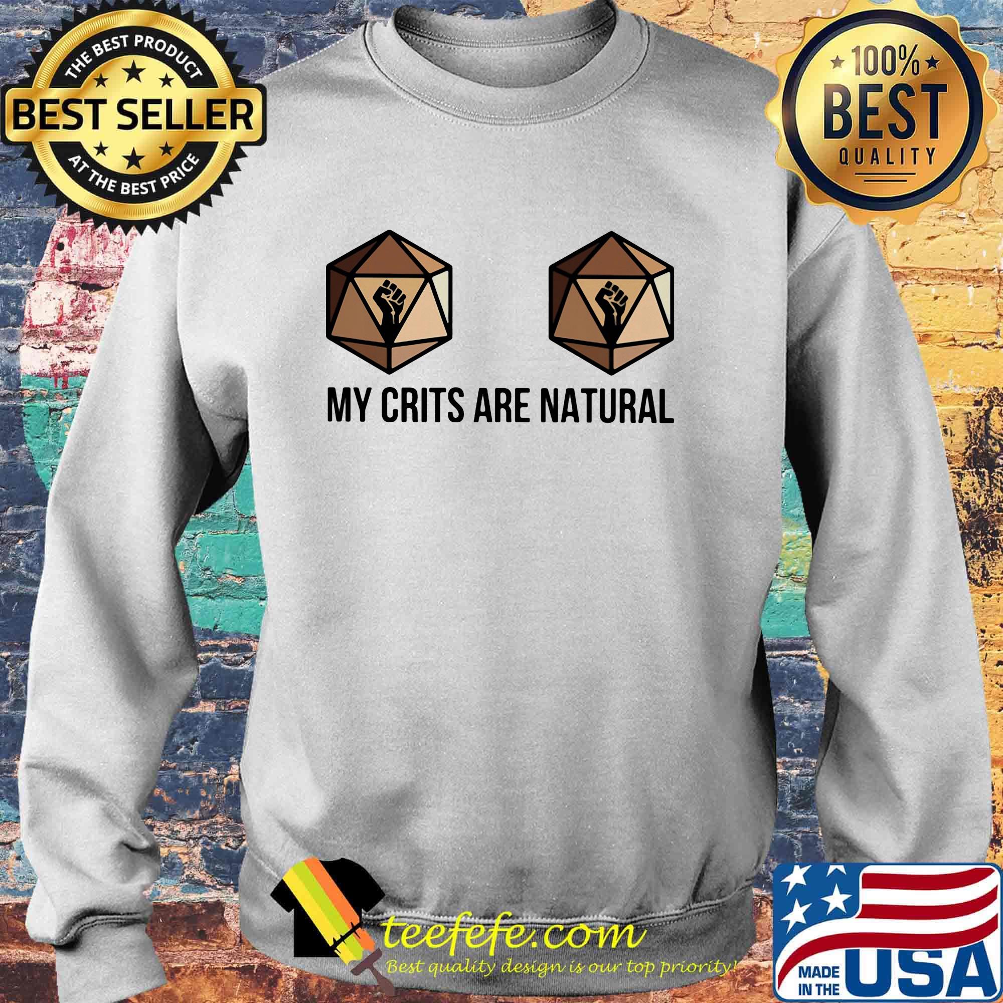 Dungeons and Dragons Dice d20 black lives matter my crits are natural s Sweater Dungeons and Dragons Dice d20 black lives matter my crits are natural s Sweater