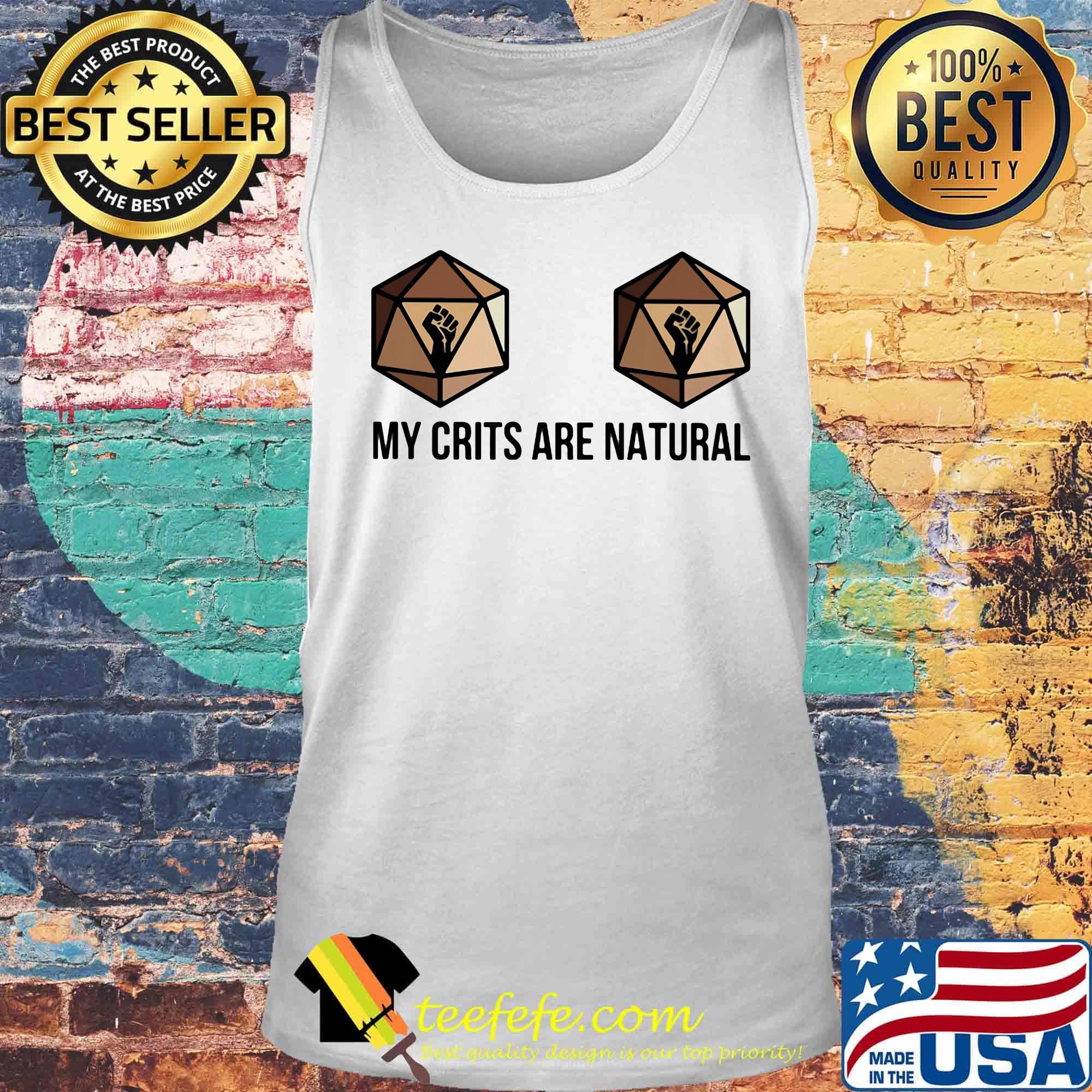 Dungeons and Dragons Dice d20 black lives matter my crits are natural s Tank top Dungeons and Dragons Dice d20 black lives matter my crits are natural s Tank top
