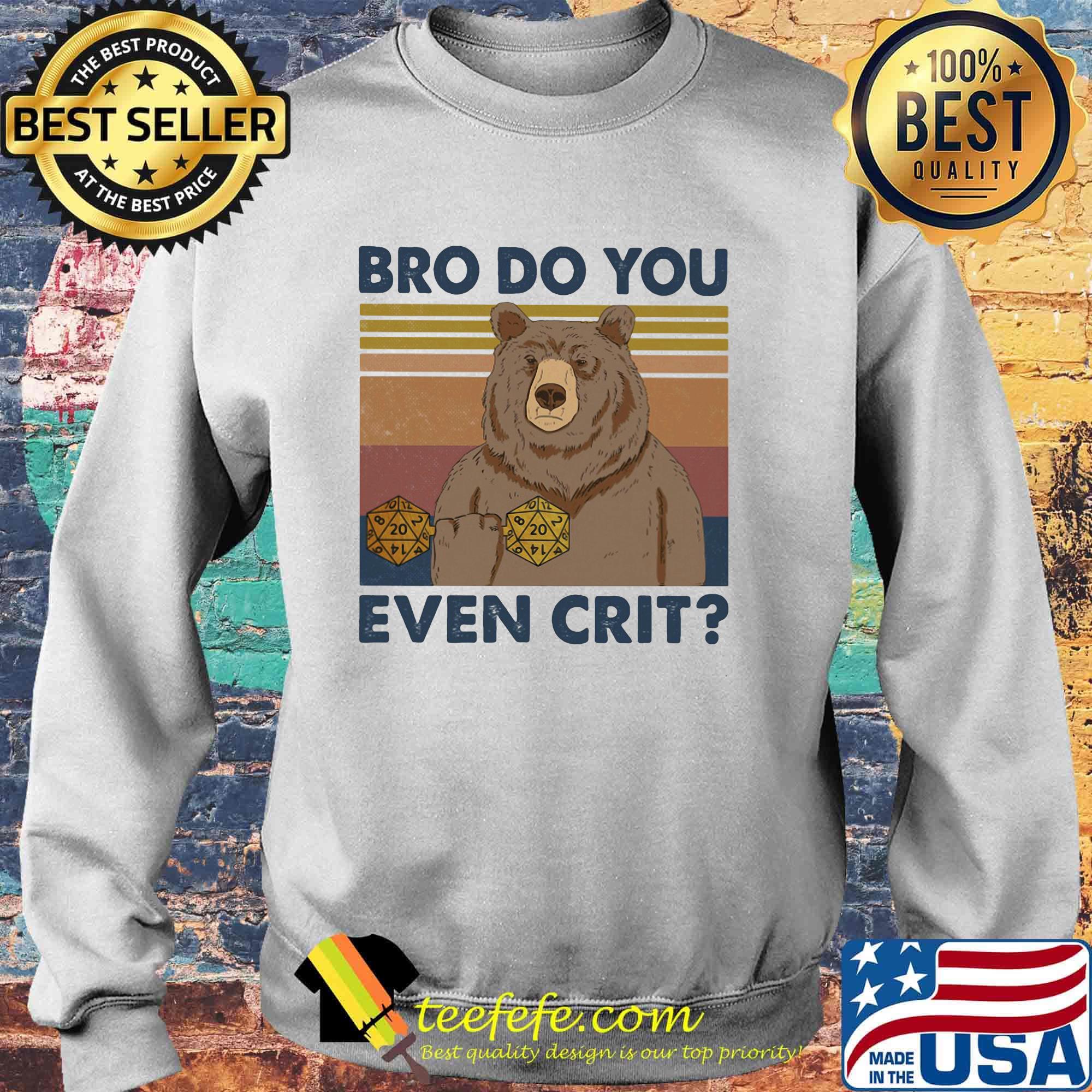 Dungeons and Dragons Dice d20 bro do you even crit vintage retro shirt (2) Sweater Dungeons and Dragons Dice d20 bro do you even crit vintage retro shirt (2) Sweater