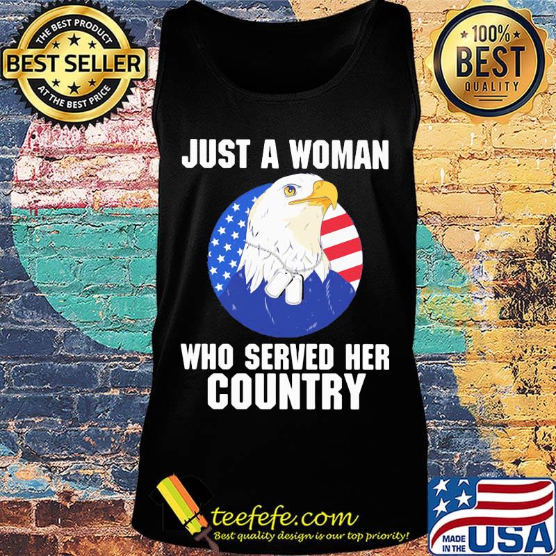 Eagle veteran just a woman who served her country s Tank top Eagle veteran just a woman who served her country s Tank top