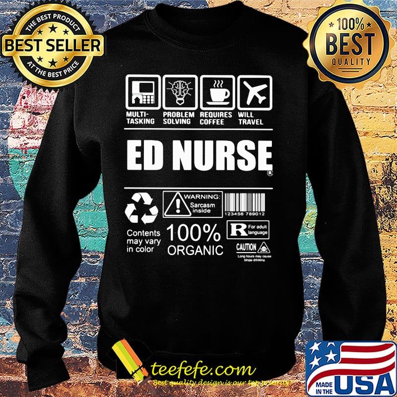 Ed Nurse Multitasking Problem Solving Requires Coffee Will Travel Shirt Sweater Ed Nurse Multitasking Problem Solving Requires Coffee Will Travel Shirt Sweater