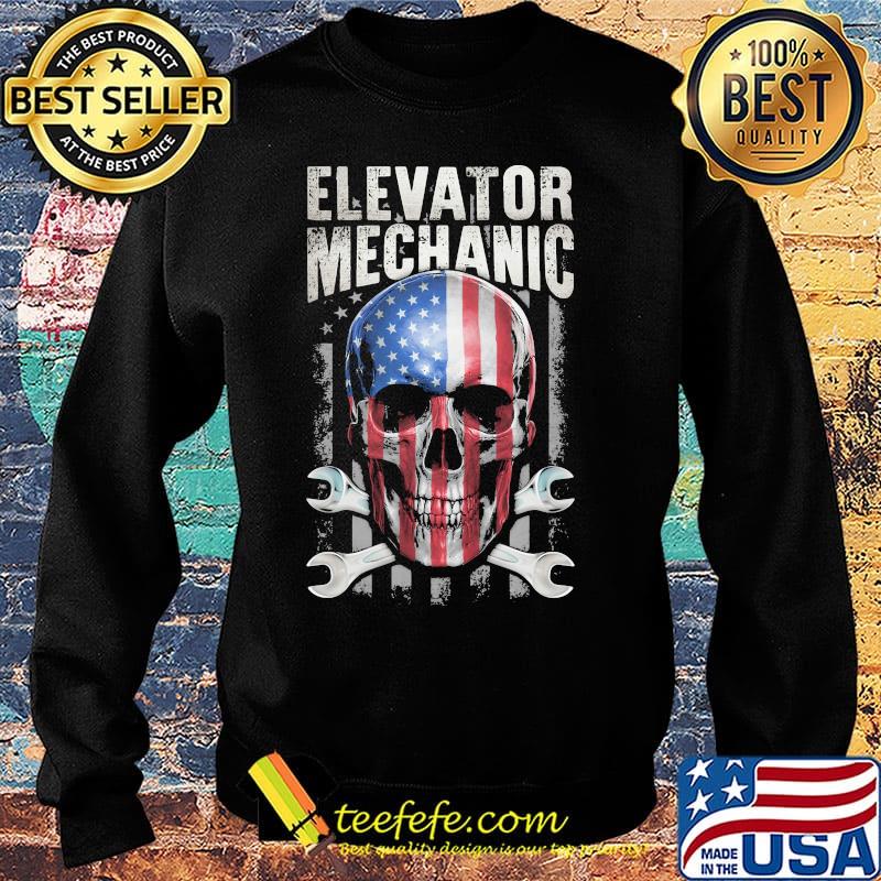 Elevator Mechanic Skullcap American Wrench Shirt Sweater Elevator Mechanic Skullcap American Wrench Shirt Sweater