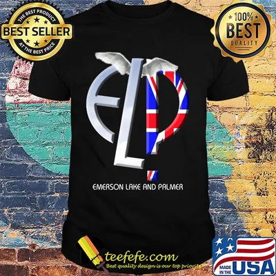Emerson, lake & palmer band emerson lake and palmer wings shirt