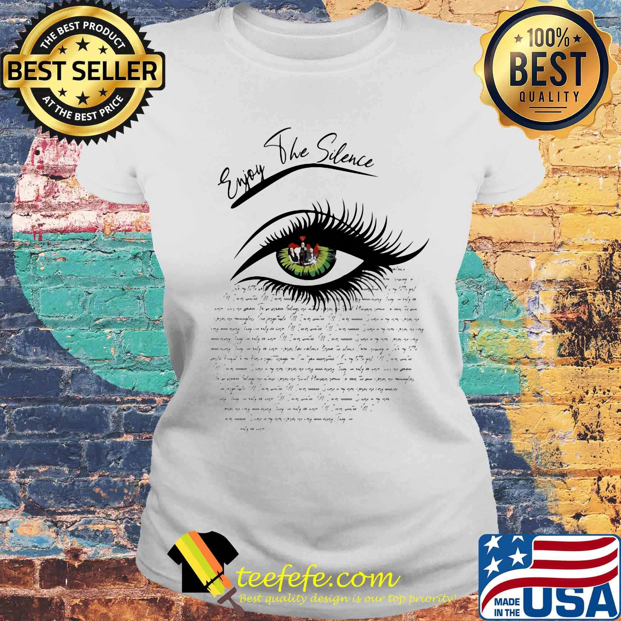 Enjoy the silence depeche mode eyes s Laides tee Enjoy the silence depeche mode eyes s Laides tee