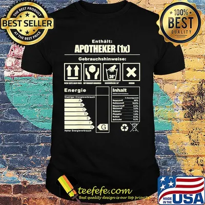 Enthält apotheker gebrauchshinweise energieinhalt shirt