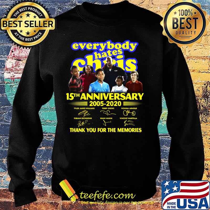 Everybody hates chris 15th anniversary 2005 2020 thank you for the memories signatures s Sweater Everybody hates chris 15th anniversary 2005 2020 thank you for the memories signatures s Sweater