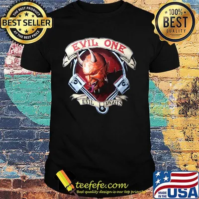 Evil Awaits Demon Men’s Biker shirt