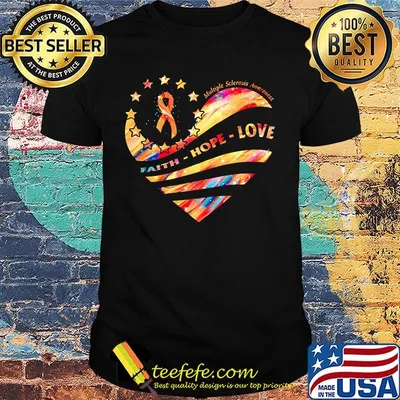 Faith hope love Breast cancer star color shirt