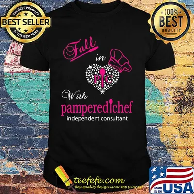 Fall in with pampered chef indeoendent consultant heart shirt
