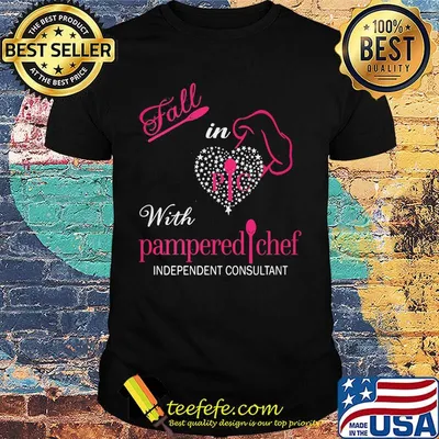 Fall in with pampered chef independent consultant heart shirt