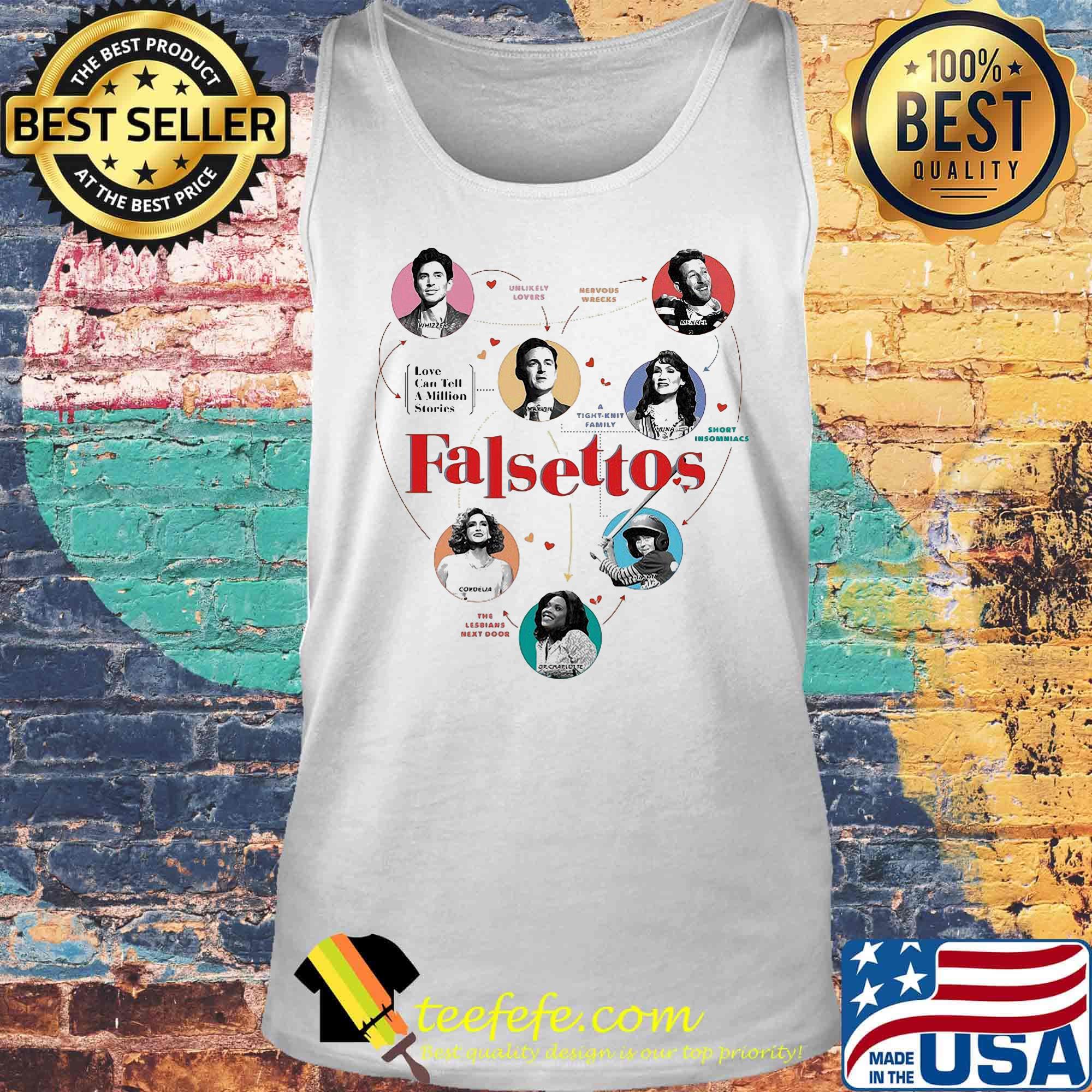 Falsettos love can tell a million stories hearts s Tank top Falsettos love can tell a million stories hearts s Tank top