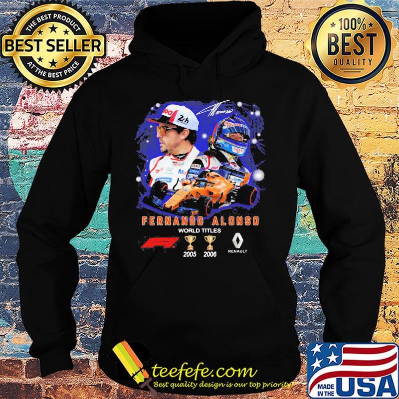 Fernando alonso world titles champions renault signature s Hoodie Fernando alonso world titles champions renault signature s Hoodie