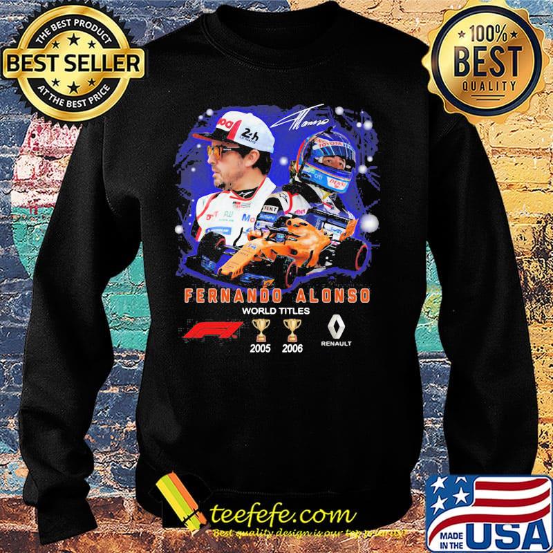 Fernando alonso world titles champions renault signature s Sweater Fernando alonso world titles champions renault signature s Sweater