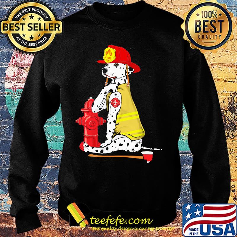 Firefighter Dalmatian Tattoo Logo Firefighter s Sweater Firefighter Dalmatian Tattoo Logo Firefighter s Sweater