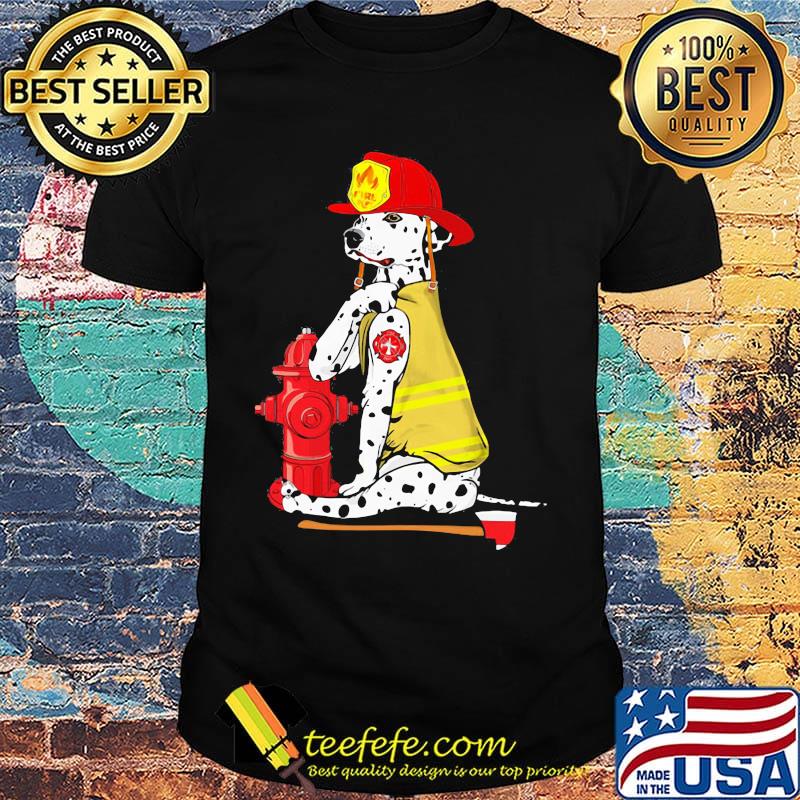 Firefighter Dalmatian Tattoo Logo Firefighter shirt Firefighter Dalmatian Tattoo Logo Firefighter shirt