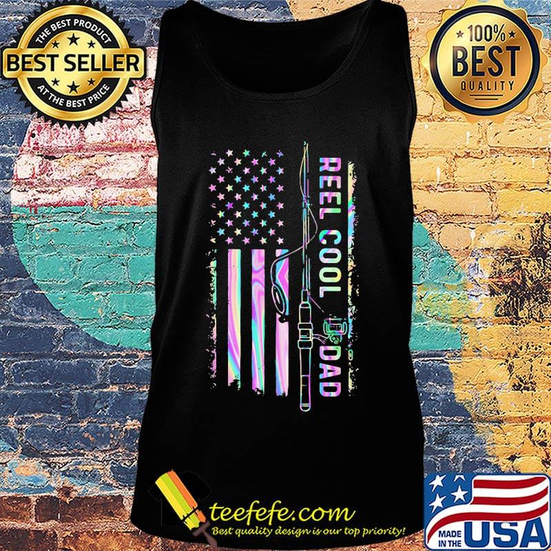 Fishing reel cool dad american flag independence day s Tank top Fishing reel cool dad american flag independence day s Tank top