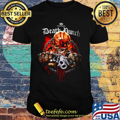 Five finger death punch skull gun shirt