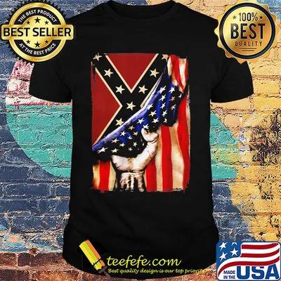 Flag american and dixieland shirt