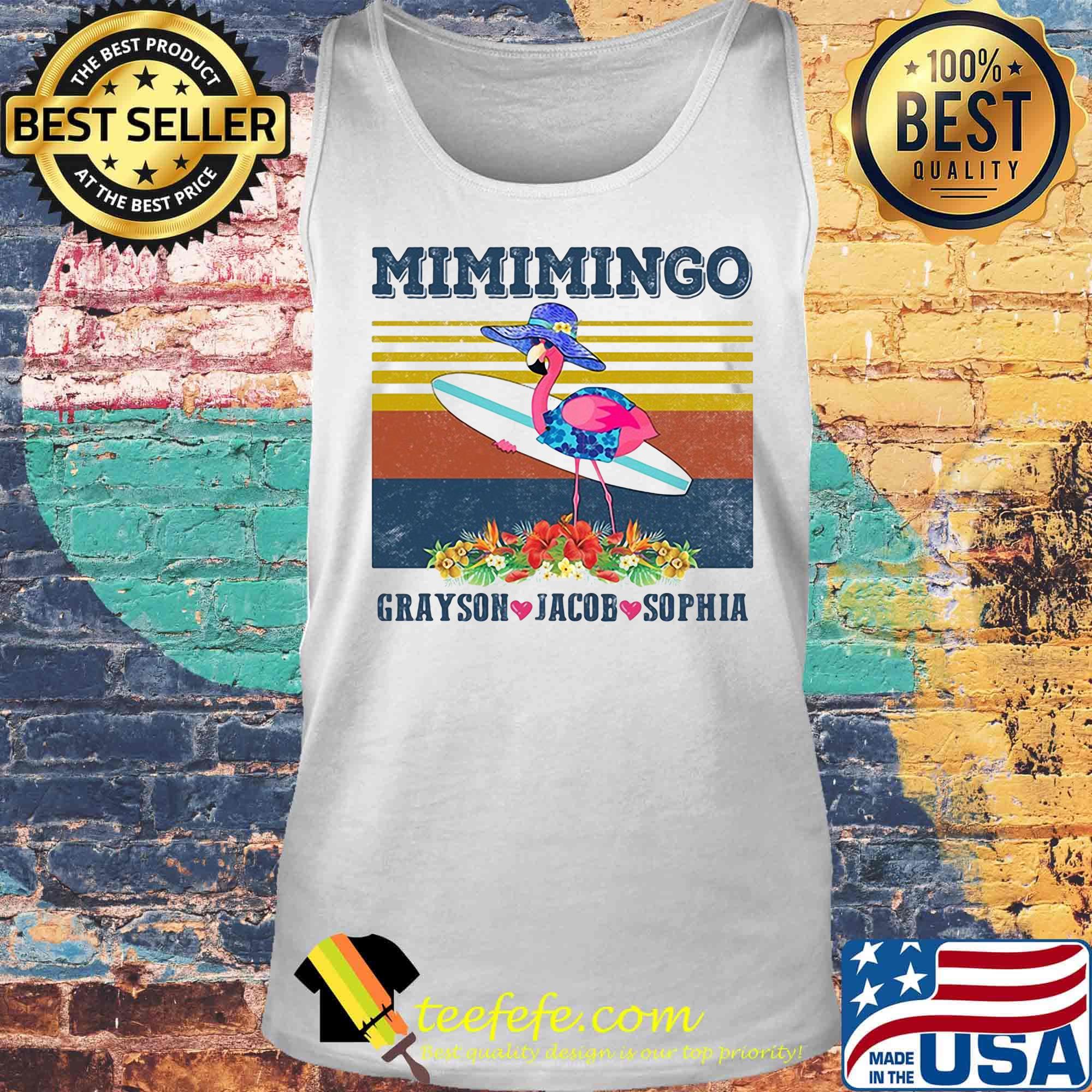 Flamingo mimingo grayson jacob sophia vintage retro s Tank top Flamingo mimingo grayson jacob sophia vintage retro s Tank top