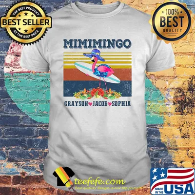 Flamingo mimingo grayson jacob sophia vintage retro shirt