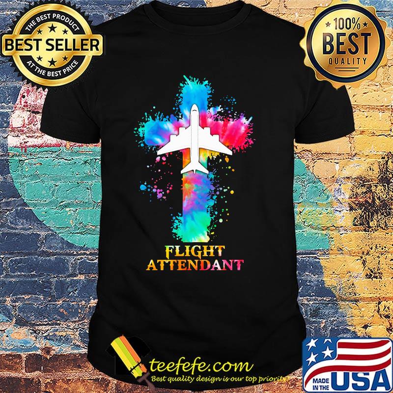 Flight Attendant Planes Flight Route Color Shirt