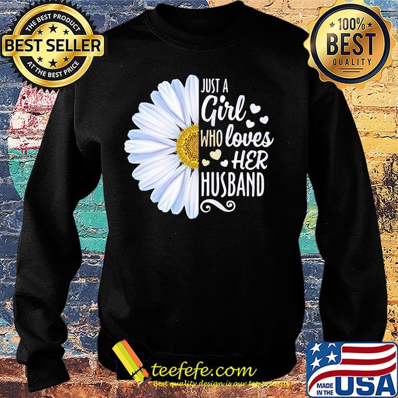 Flower just a girl who loves her husband hearts s Sweater Flower just a girl who loves her husband hearts s Sweater