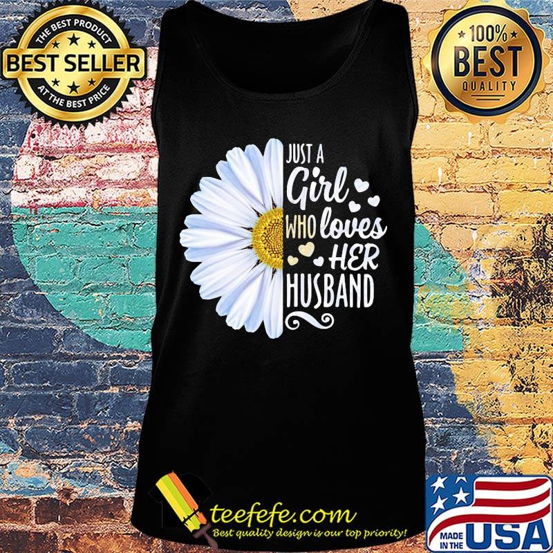 Flower just a girl who loves her husband hearts s Tank top Flower just a girl who loves her husband hearts s Tank top