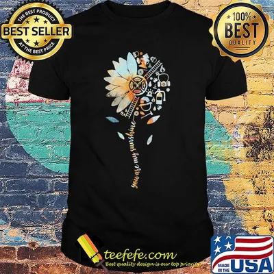 Flower you are my sunshine firefighter shirt