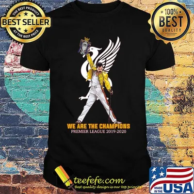 Freddie mercury liverpool fc we are the champions premier league 2019 2020 shirt