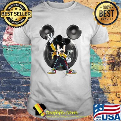 Freddie mercury mickey mouse singer shirt