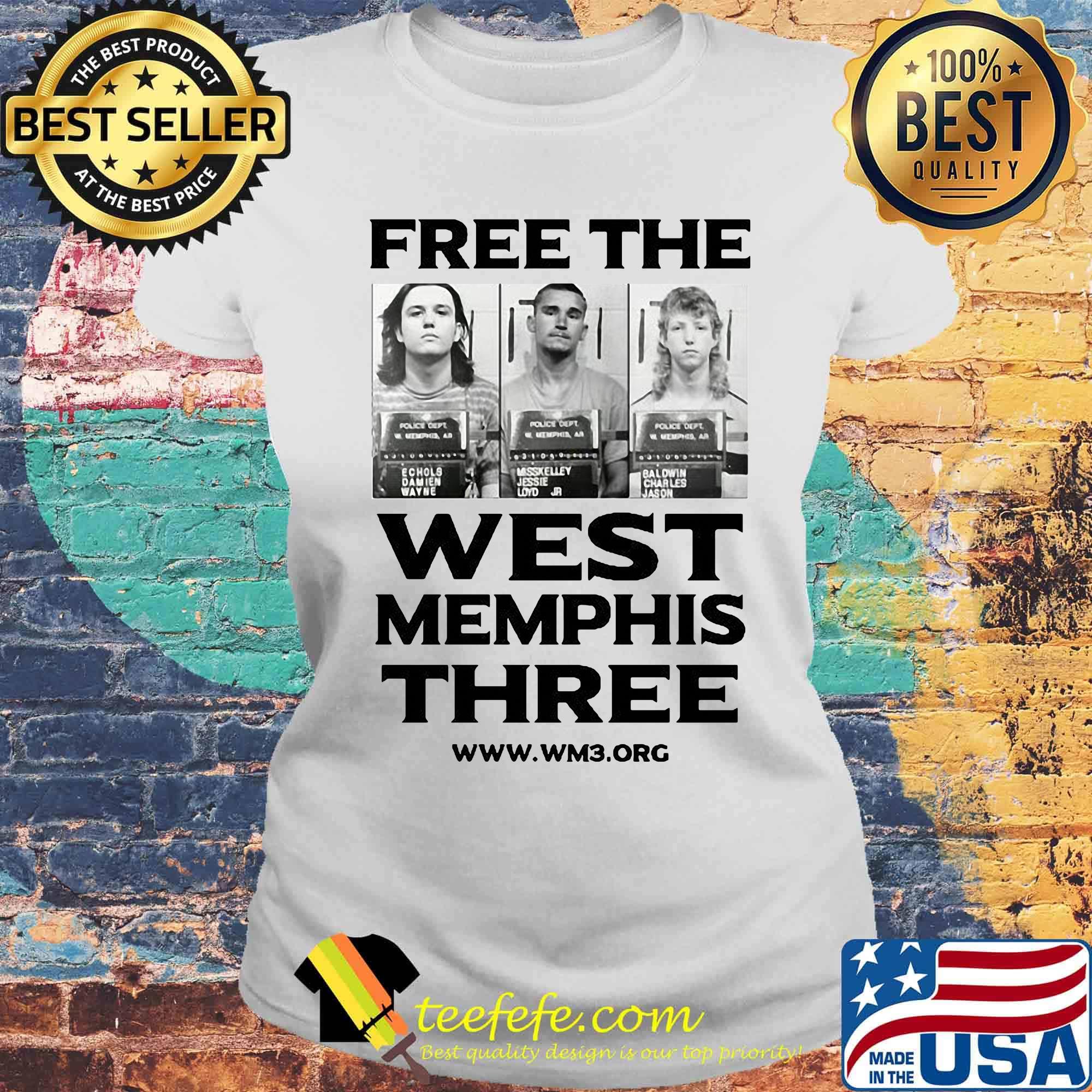 Free the west memphis three s Laides tee Free the west memphis three s Laides tee