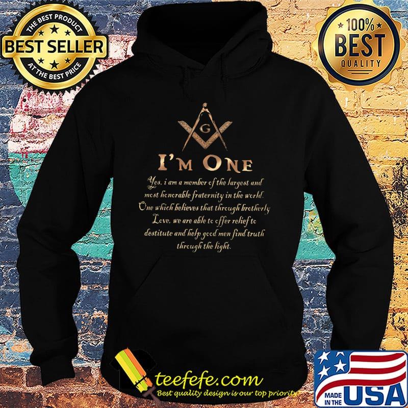 Freemasonry symbol Square and Compasses I'm One s Hoodie Freemasonry symbol Square and Compasses I'm One s Hoodie