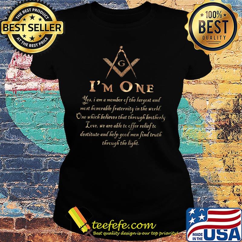 Freemasonry symbol Square and Compasses I'm One s Ladies tee Freemasonry symbol Square and Compasses I'm One s Ladies tee