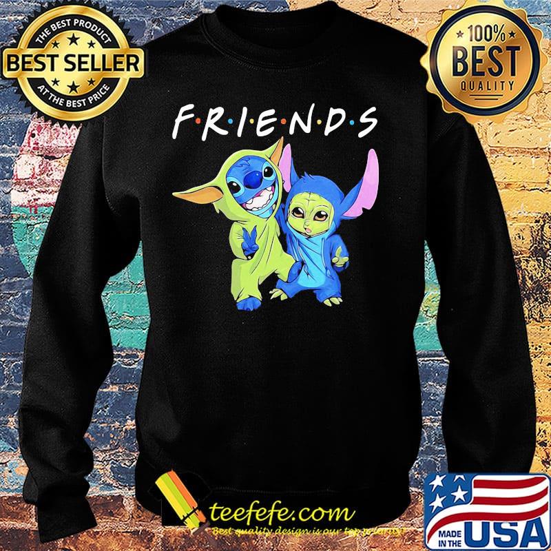 Friends stitch and baby yoda s Sweater Friends stitch and baby yoda s Sweater