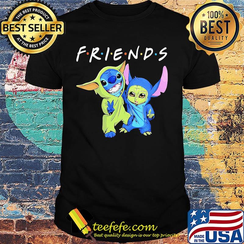 Friends stitch and baby yoda shirt Friends stitch and baby yoda shirt