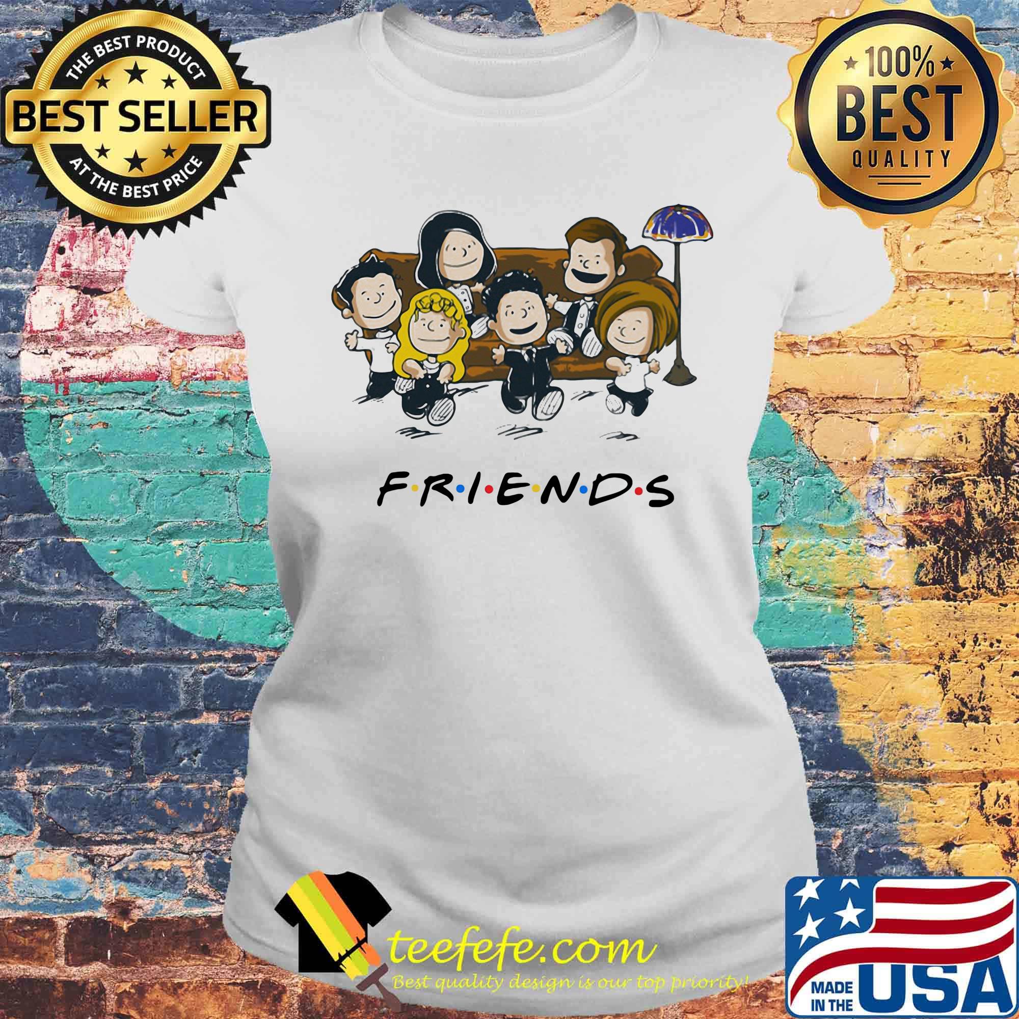 Friends the peanuts sitting on sofa s Laides tee Friends the peanuts sitting on sofa s Laides tee