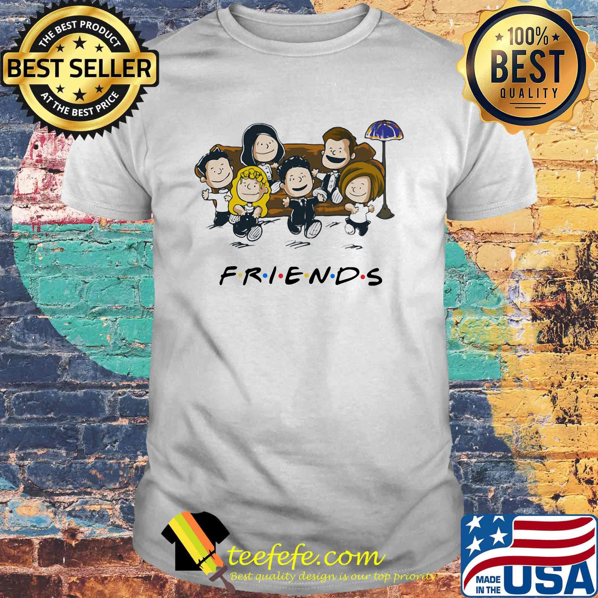 Friends the peanuts sitting on sofa shirt Friends the peanuts sitting on sofa shirt
